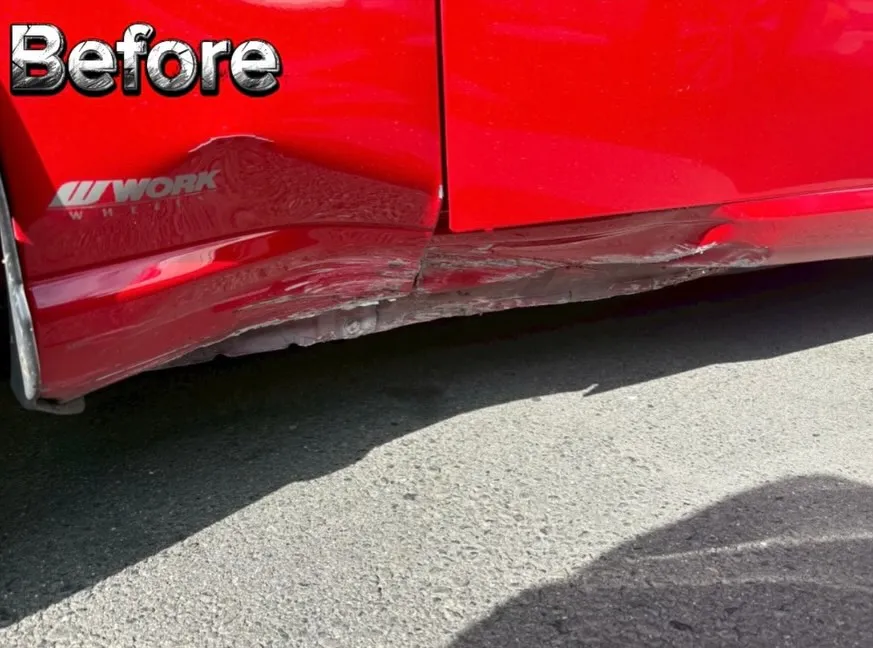 板金修理のビフォーアフター🛠️